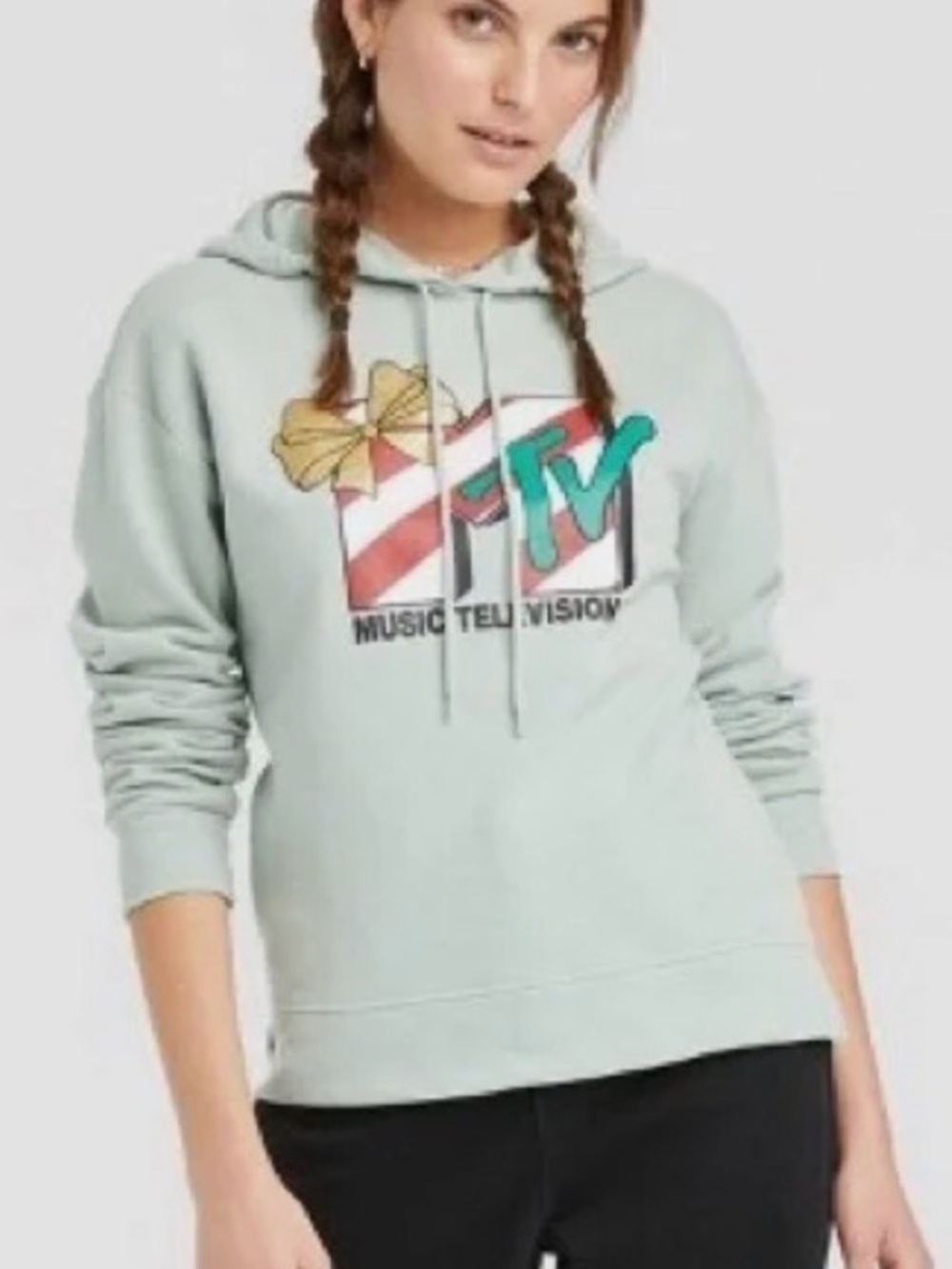 MTV Glitter Bow Sweatshirt / pre-loved EUC